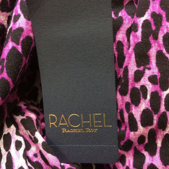 NEW Rachel Roy Samantha Dress 0X Bright Hyacinth Purple Cheetah Print NWT - Picture 8 of 8